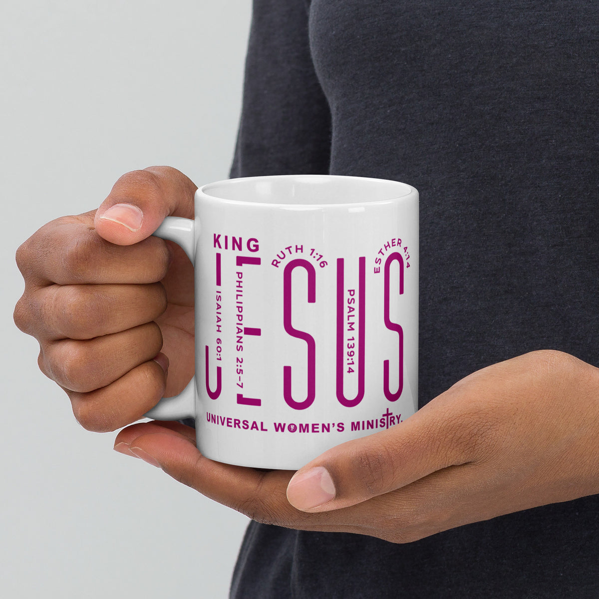 White Glossy Mug - King Jesus
